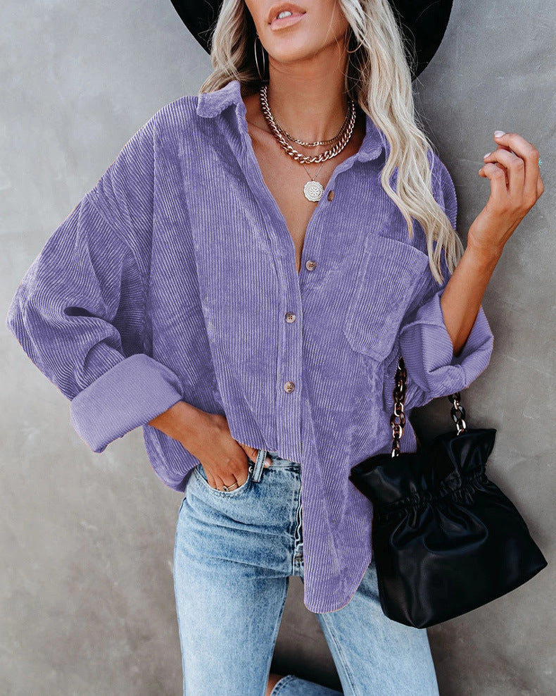 Women’S Lapel-Button Jacket