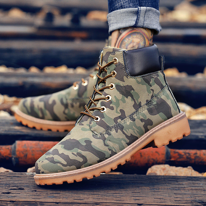 Men'S Lace-Up Martin Boots