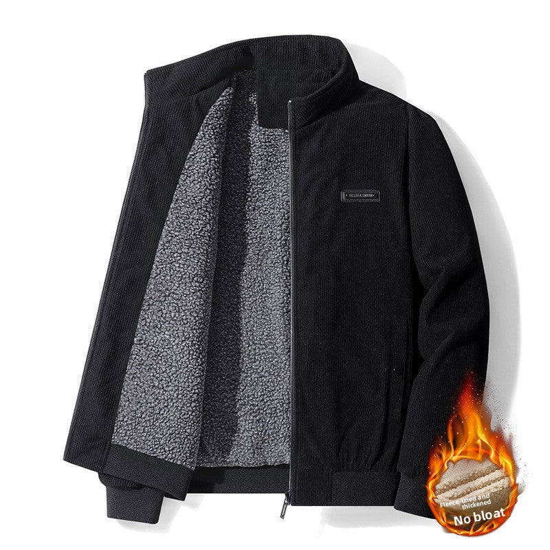 Large-Size Velvet Padded Jacket