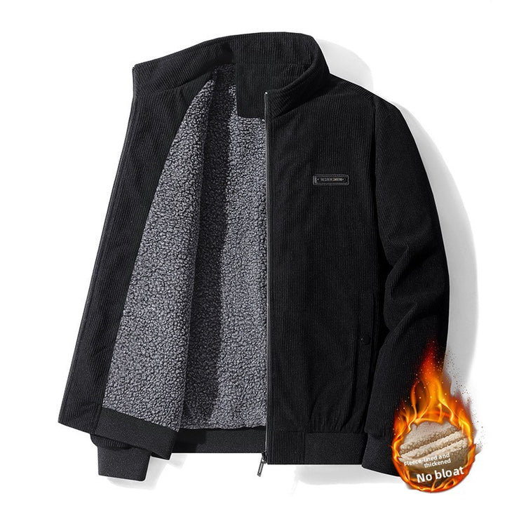 Large-Size Velvet Padded Jacket
