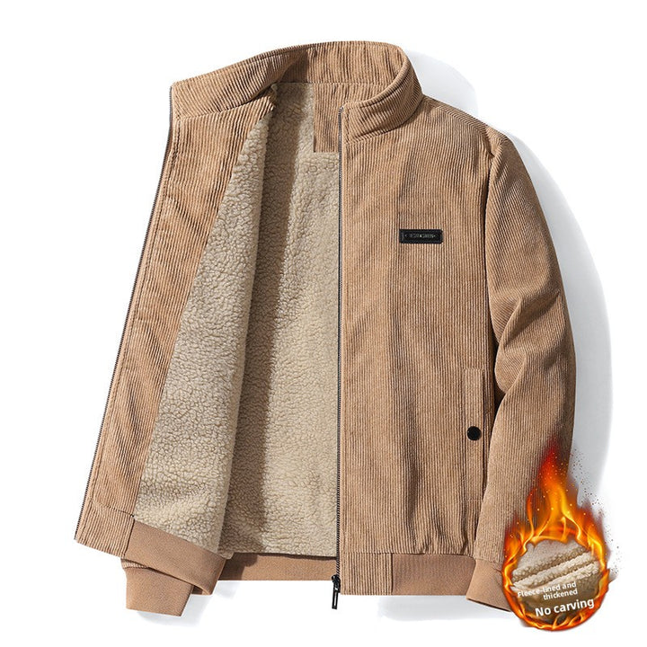 Large-Size Velvet Padded Jacket