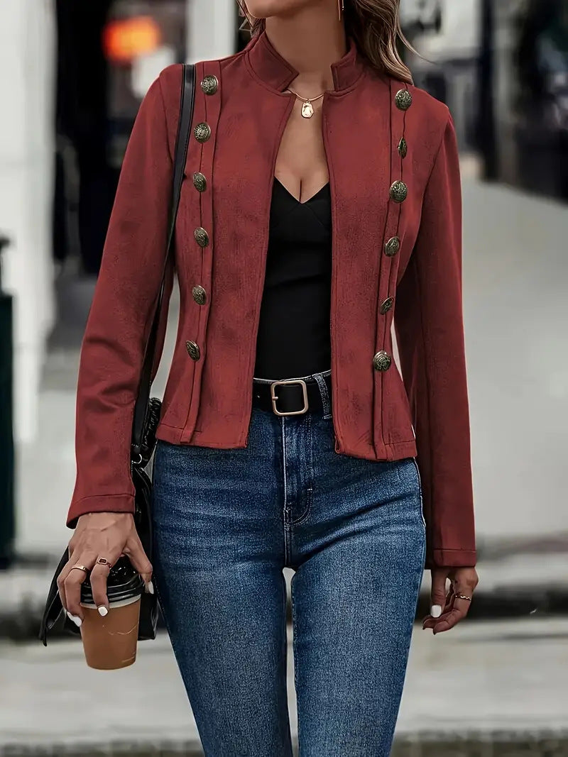 Double-Breasted Detail Jacket