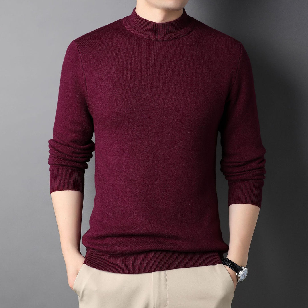 Men'S Solid Color Sweater