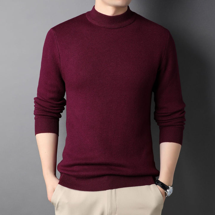 Men'S Solid Color Sweater