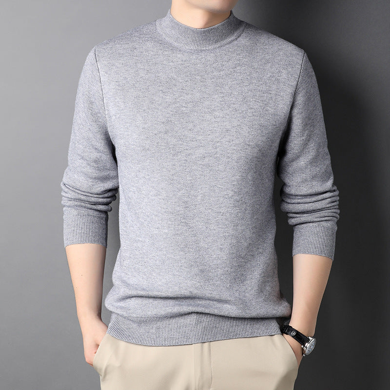 Men'S Solid Color Sweater