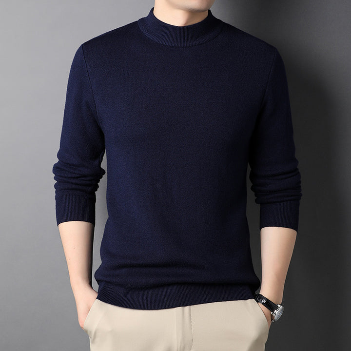 Men'S Solid Color Sweater