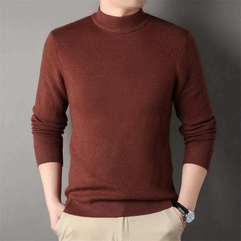 Men'S Solid Color Sweater