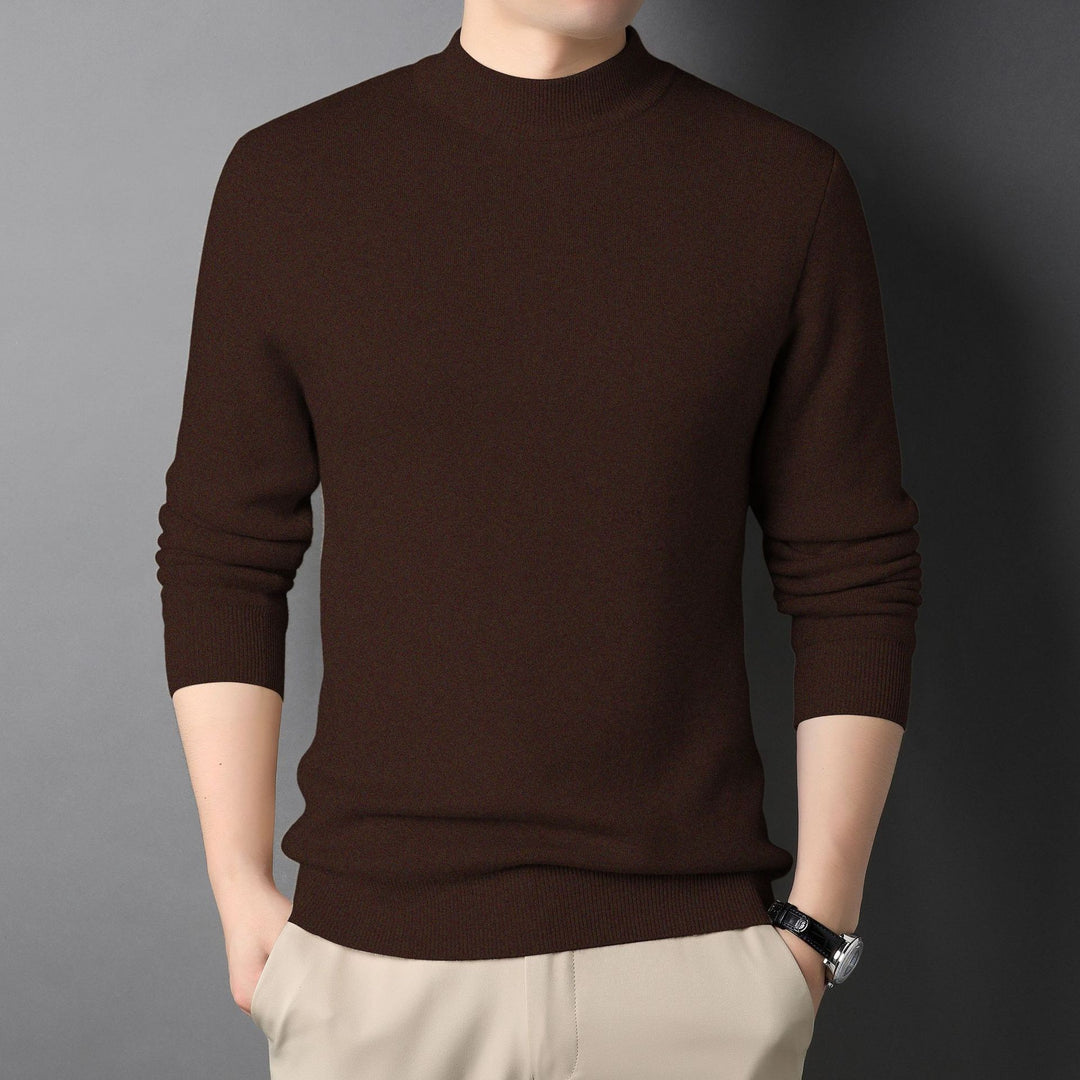 Men'S Solid Color Sweater