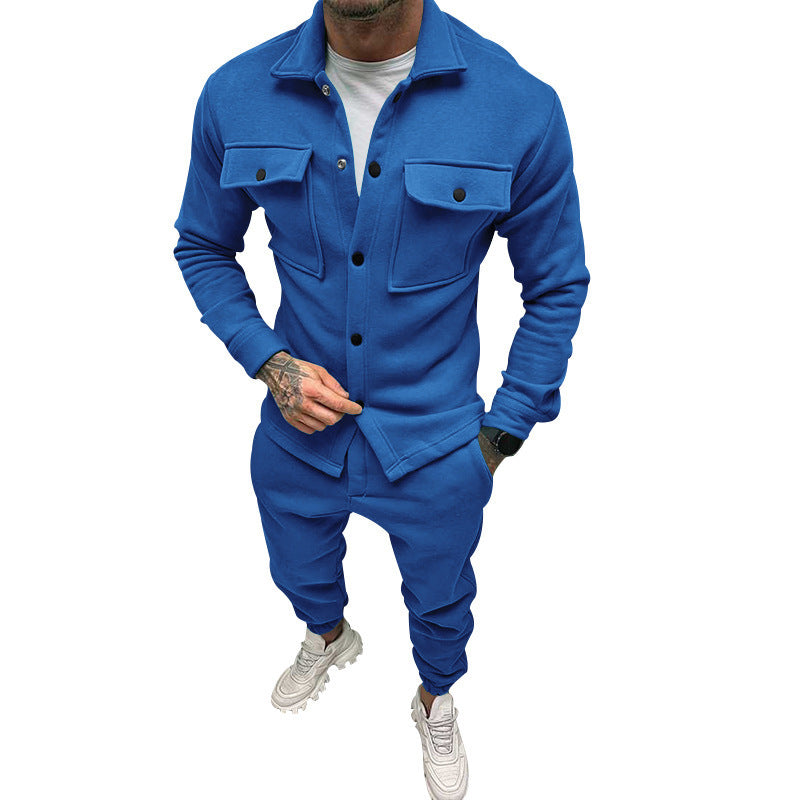 Men'S Solid Color Casual Suit