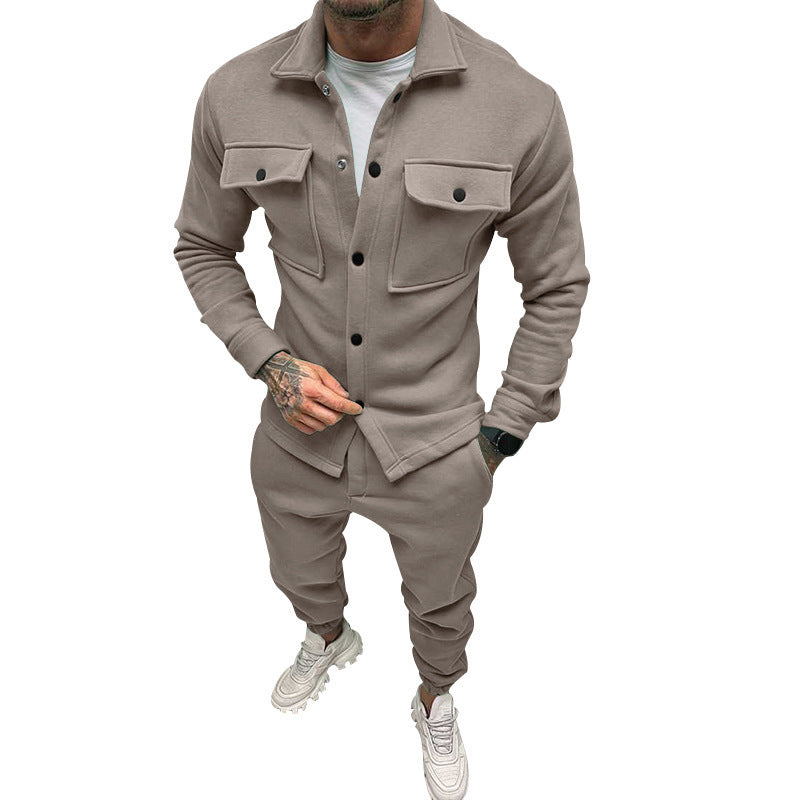 Men'S Solid Color Casual Suit
