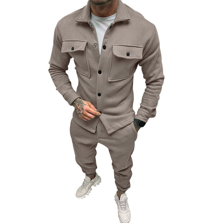 Men'S Solid Color Casual Suit