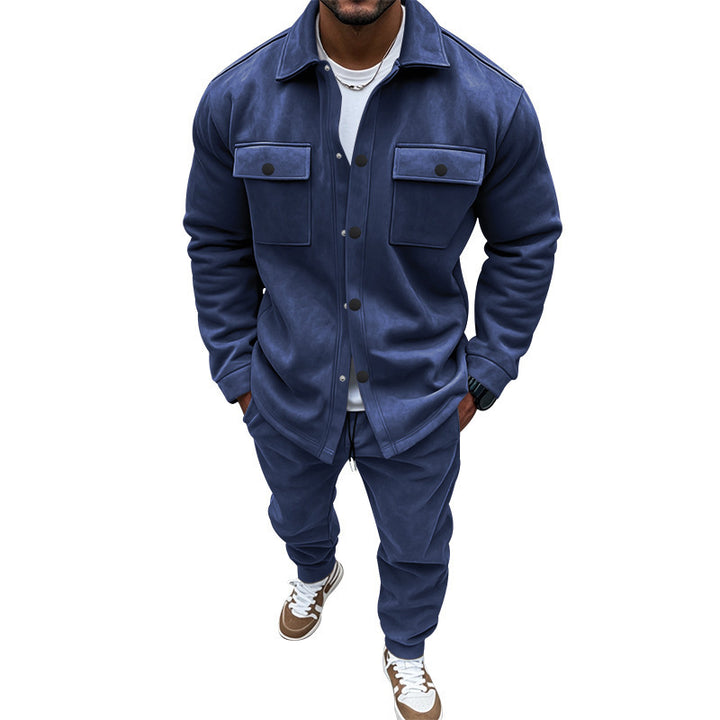 Men'S Solid Color Casual Suit