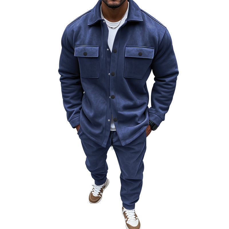 Men'S Solid Color Casual Suit