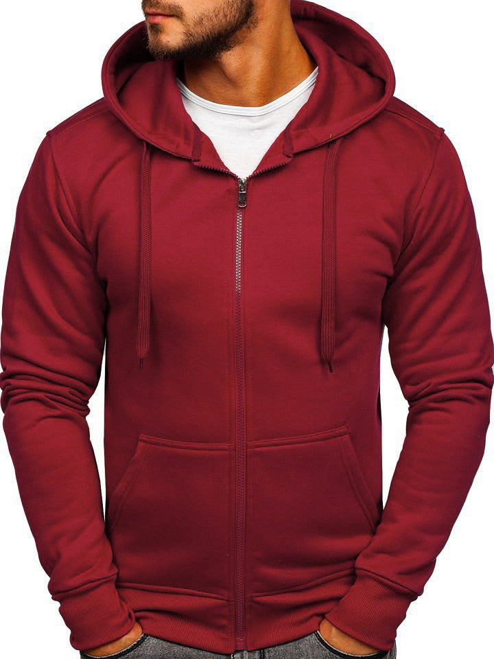 Men'S Hooded Solid Color Sweats