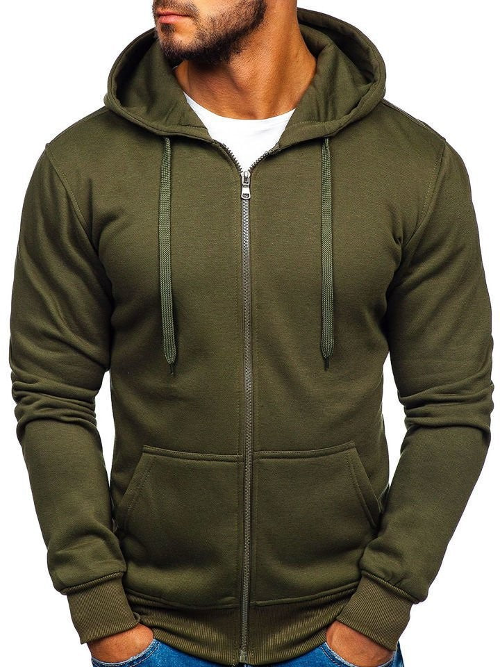Men'S Hooded Solid Color Sweats