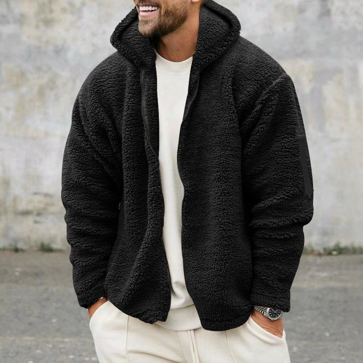 New Men'S Hooded Zipper Jacket