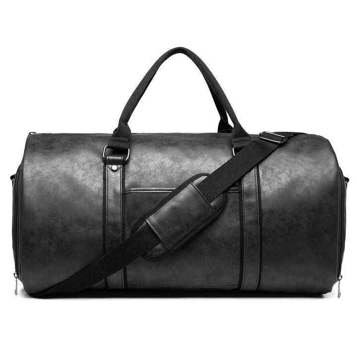 Convertible 50L Leather Travel Duffel Overnight Bag