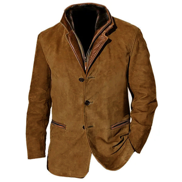 Lapel Frock Contrast Coat