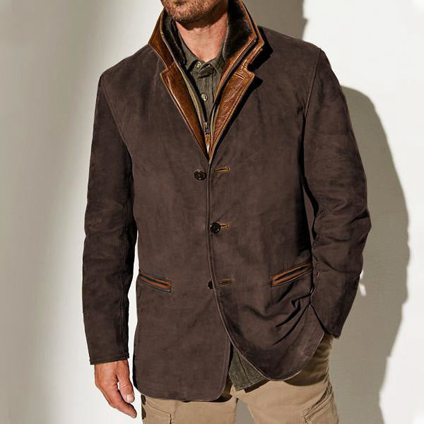 Lapel Frock Contrast Coat