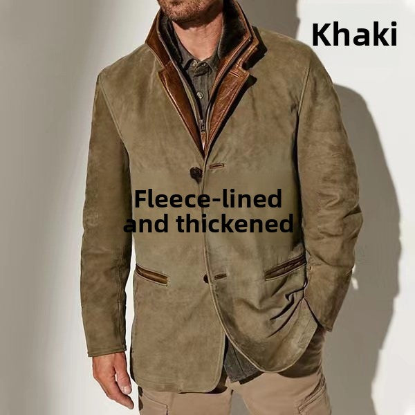 Lapel Frock Contrast Coat