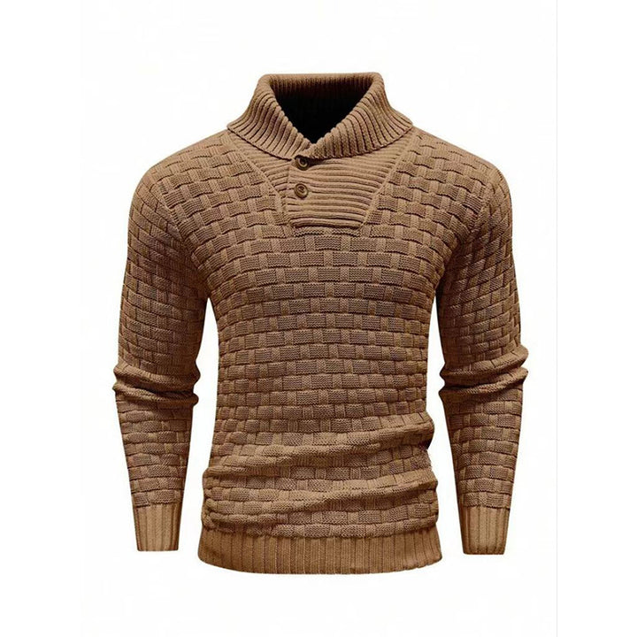 Fashion Round Neck Slim Sweater Men'S