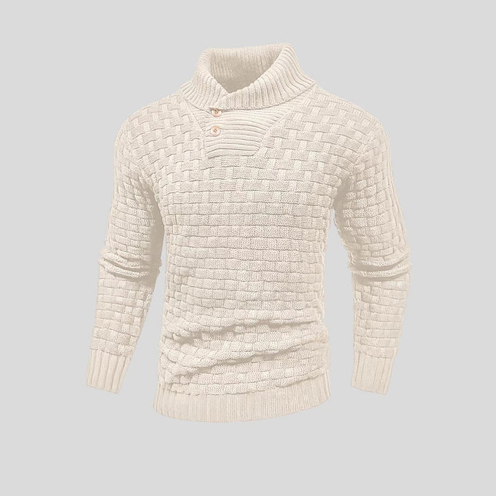 Fashion Round Neck Slim Sweater Men'S