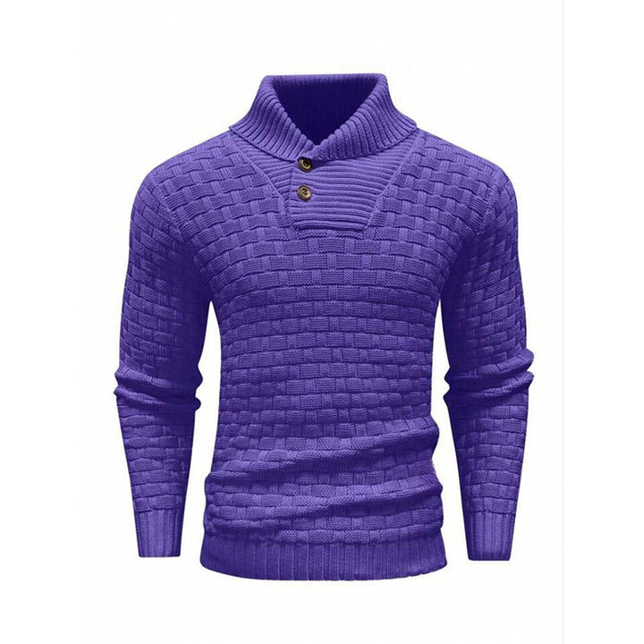 Fashion Round Neck Slim Sweater Men'S
