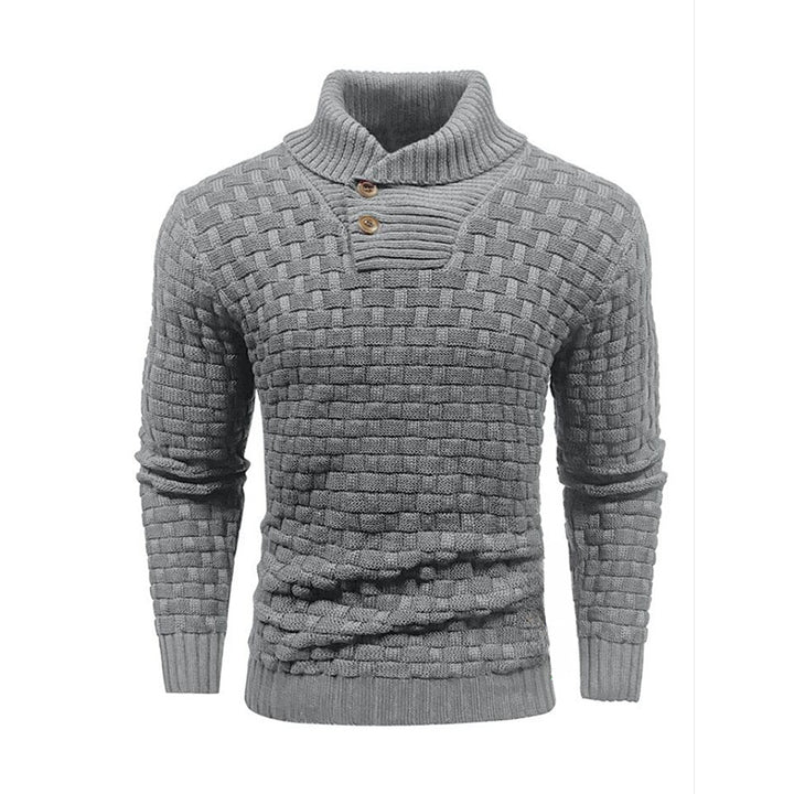 Fashion Round Neck Slim Sweater Men'S