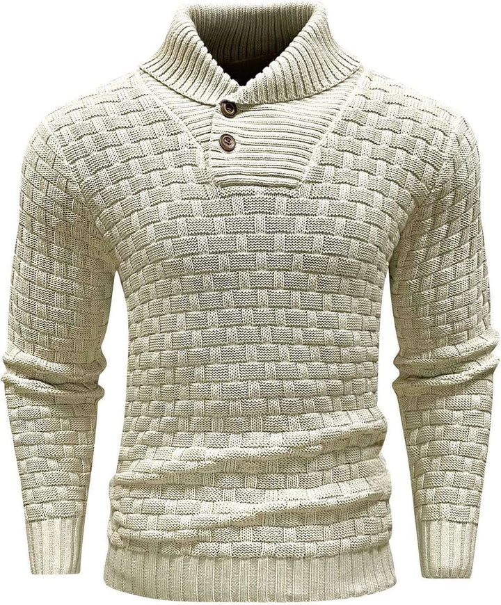 Fashion Round Neck Slim Sweater Men'S