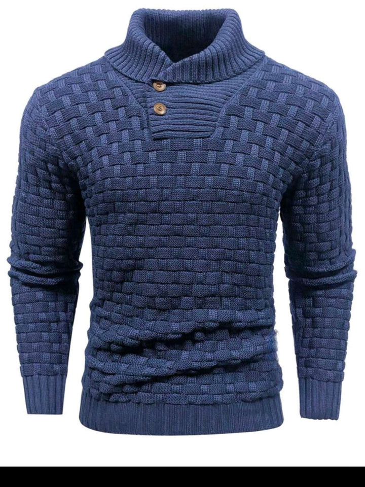 Fashion Round Neck Slim Sweater Men'S