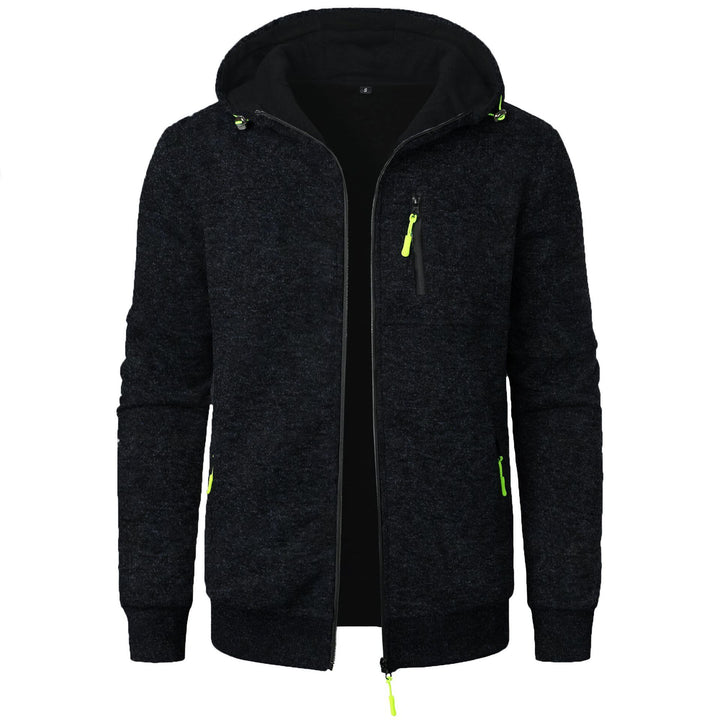 Hooded Jacket Knit Cardigan