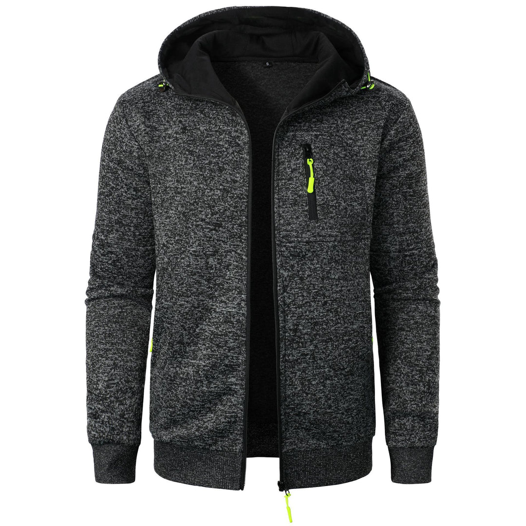 Hooded Jacket Knit Cardigan