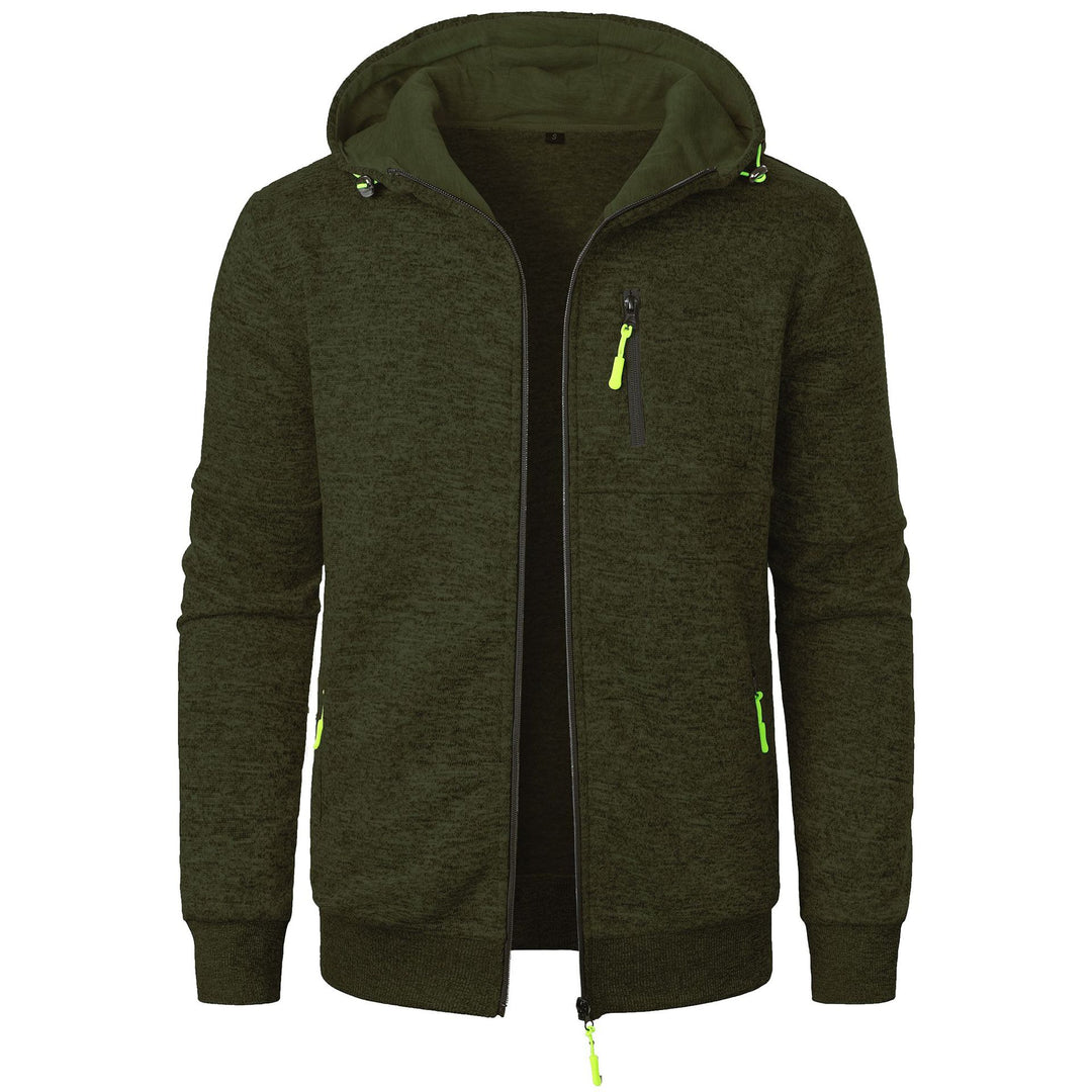 Hooded Jacket Knit Cardigan