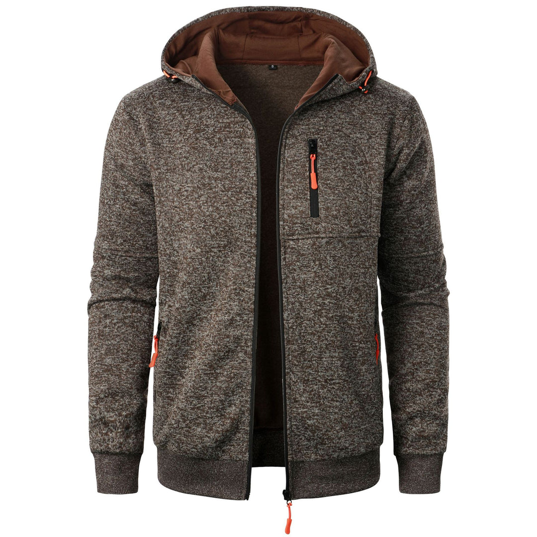 Hooded Jacket Knit Cardigan