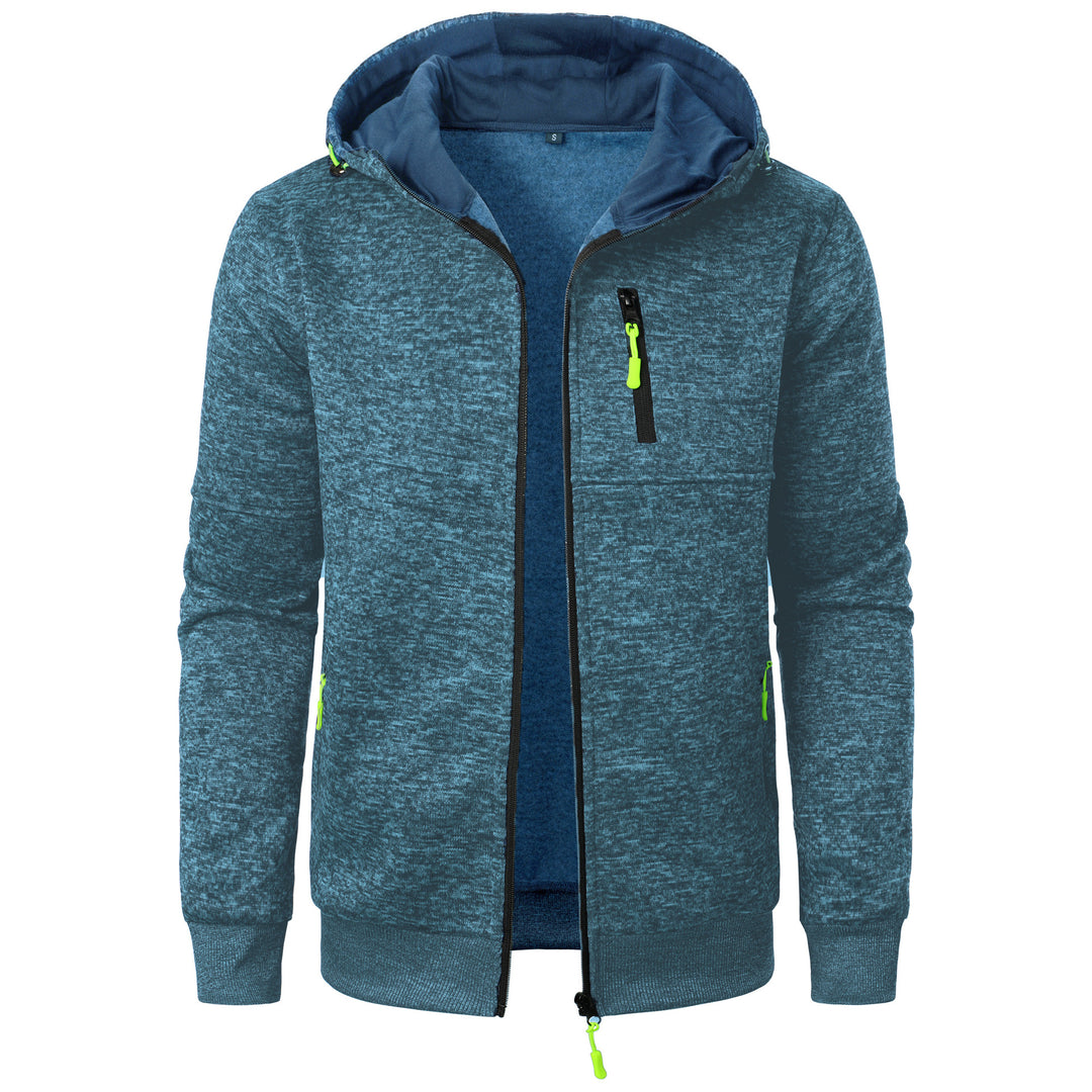 Hooded Jacket Knit Cardigan