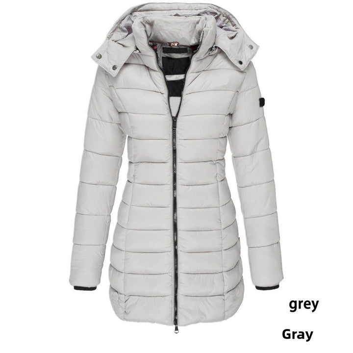 Women'S Middle-Length Cotton-Padded Jacket