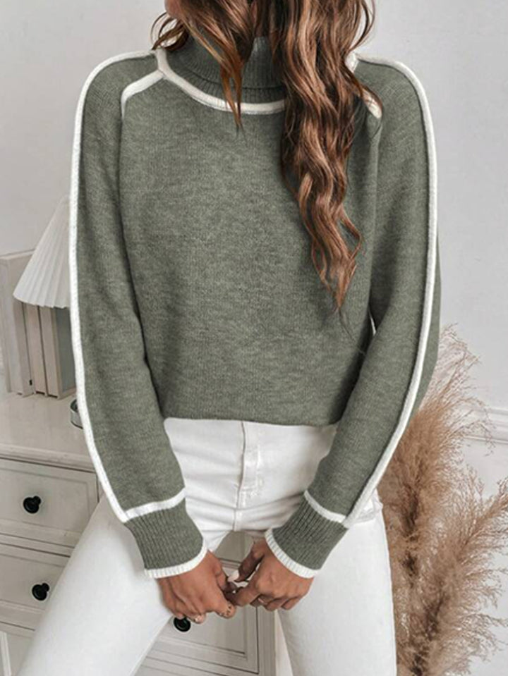 Women'S Long-Sleeved Turtleneck Top