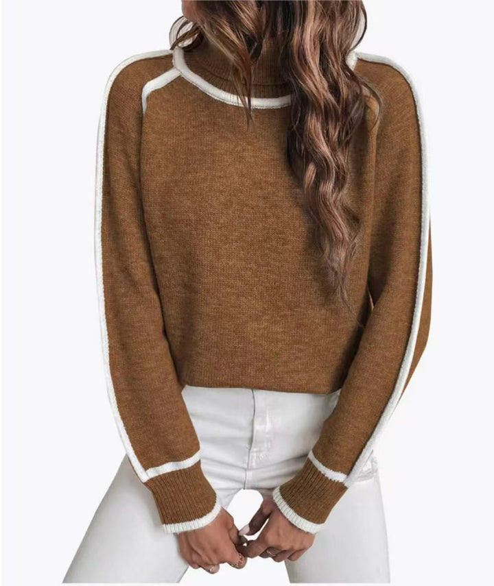 Women'S Long-Sleeved Turtleneck Top