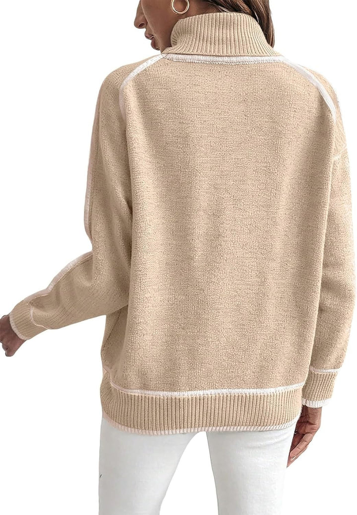 Women'S Long-Sleeved Turtleneck Top