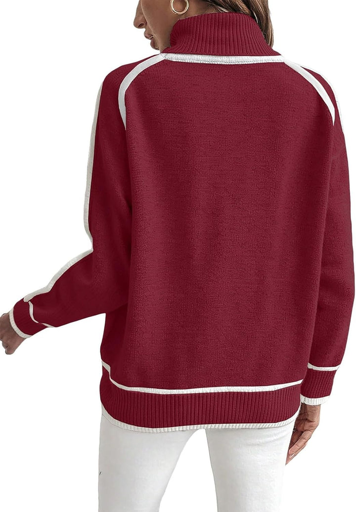 Women'S Long-Sleeved Turtleneck Top