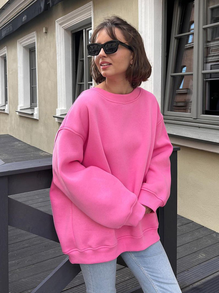 Women'S Round Neck Loose Sweat