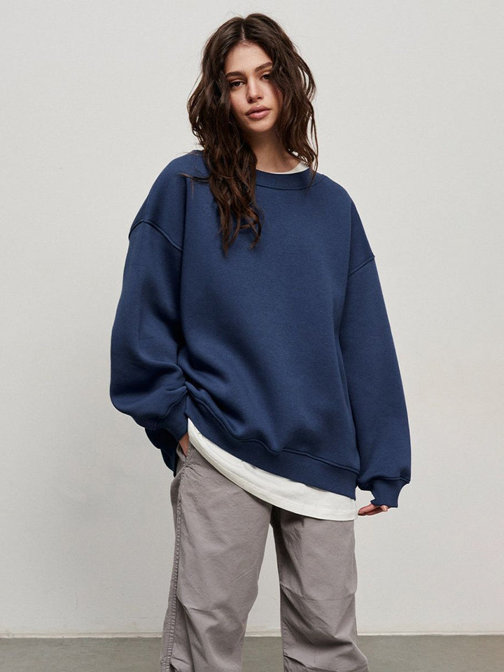 Women'S Round Neck Loose Sweat