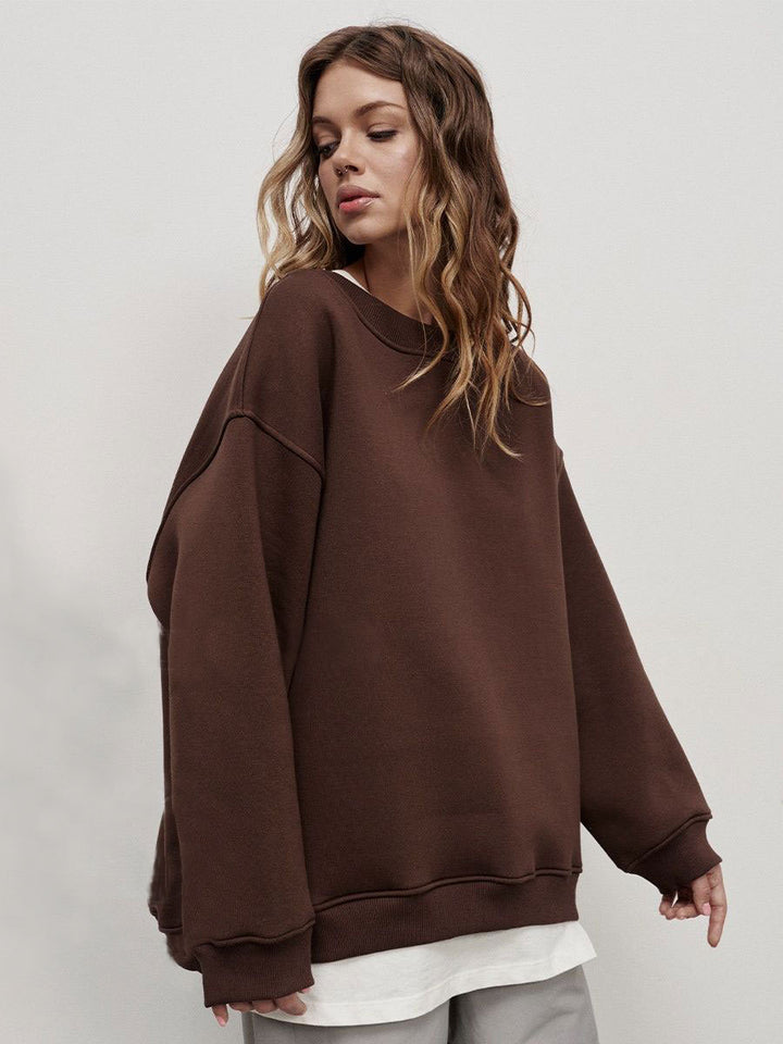 Women'S Round Neck Loose Sweat