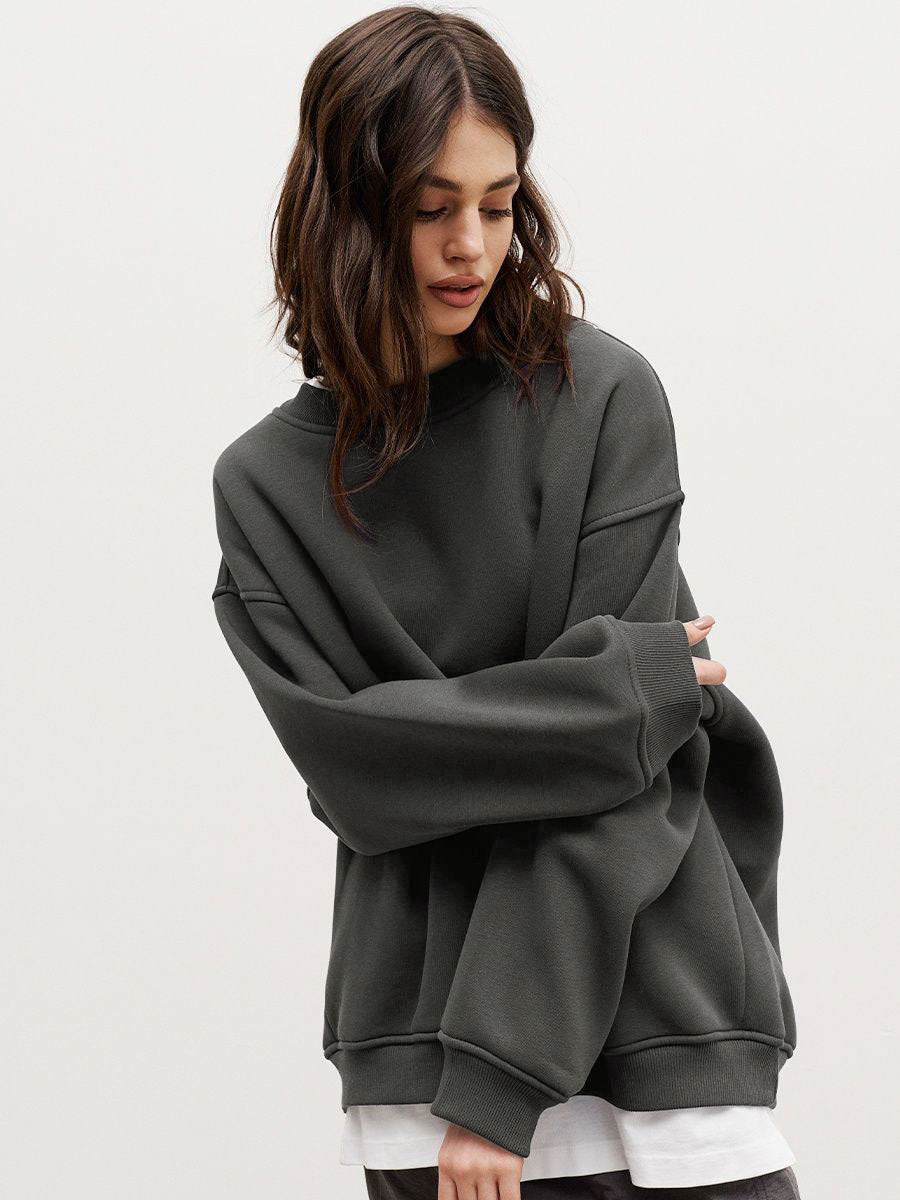 Women'S Round Neck Loose Sweat