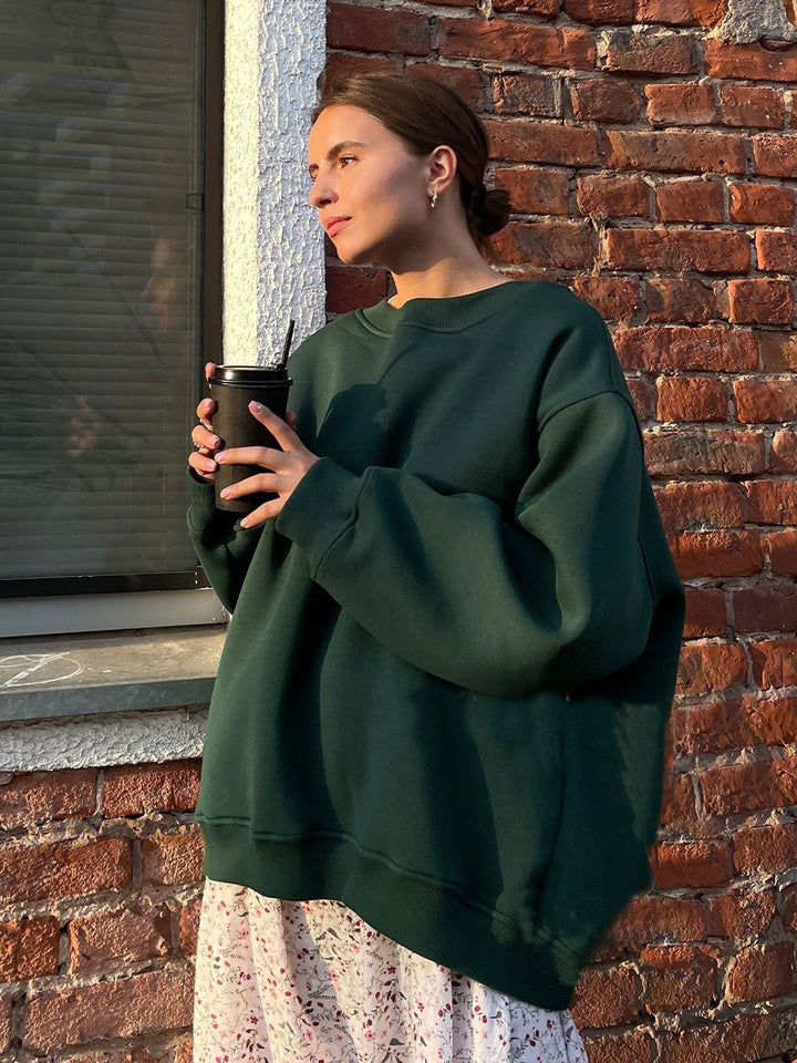 Women'S Round Neck Loose Sweat