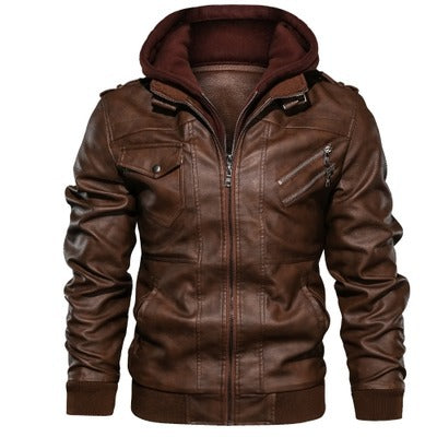 Zip Leather Jacket