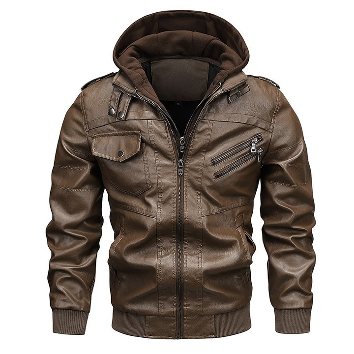Zip Leather Jacket