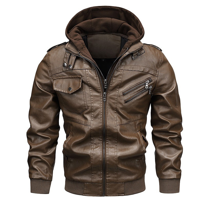 Zip Leather Jacket