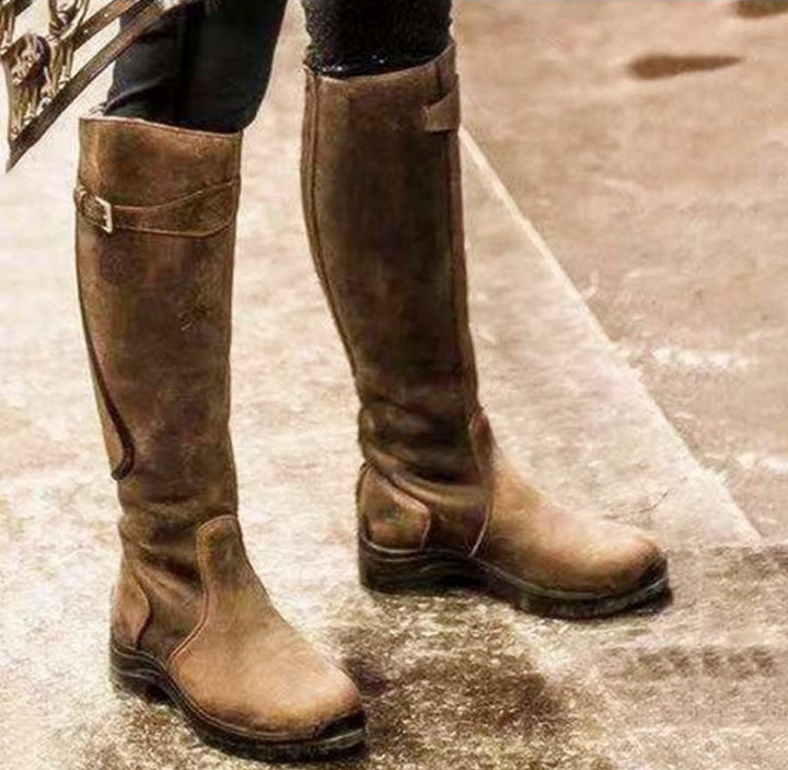 High Long Flat Boots