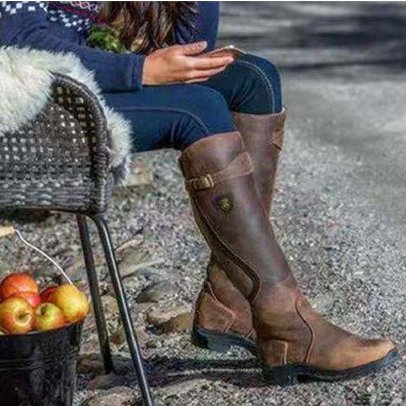 High Long Flat Boots
